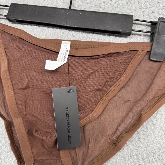 Todd Sanfield Brief Underwear mens Medium Brown Defiant Endurance Mesh NEW - Picture 5 of 8